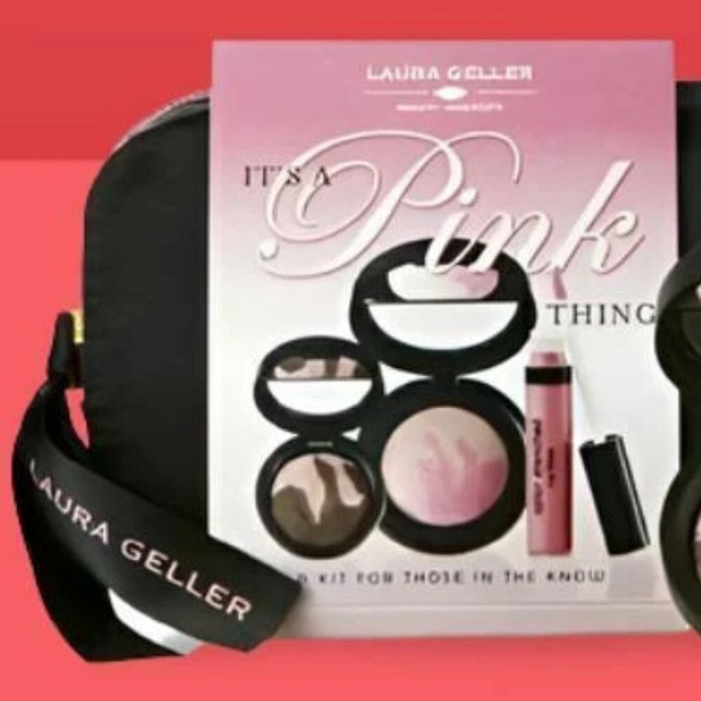 Laura Geller - It's A Pink Thing - Makeup Set with cosmetic bag - Picture 4 of 4